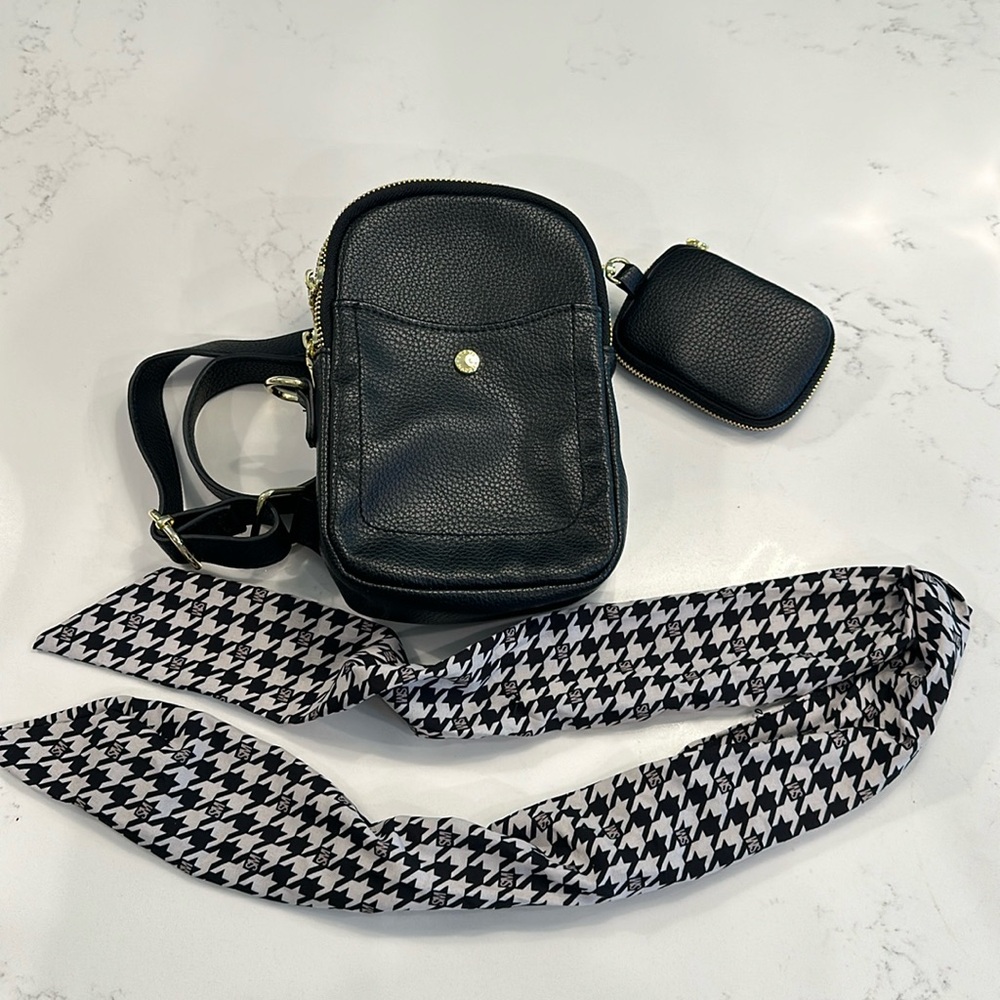 NWOT Steve Madden mini cross body bag with accessories